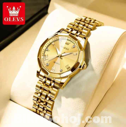 OLEVS 9931 স্টেইনলেস স্টিল লুমিনাস লেডিস ওয়াচ